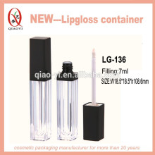 Envase de plástico para lustre de labios LG-136